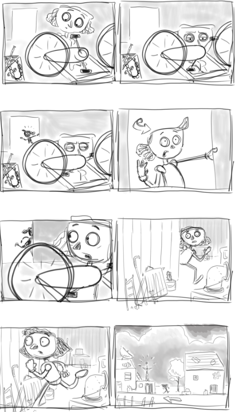 Storyboard thumbnail sample page