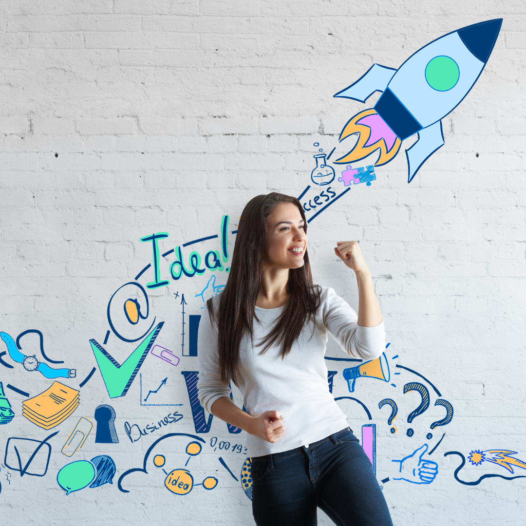 Entrepraneur showcasing ideas