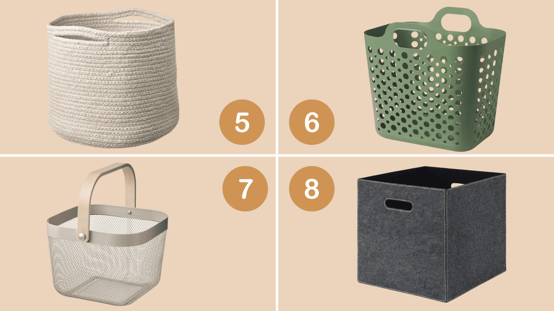 Mes paniers stop bazar préférés