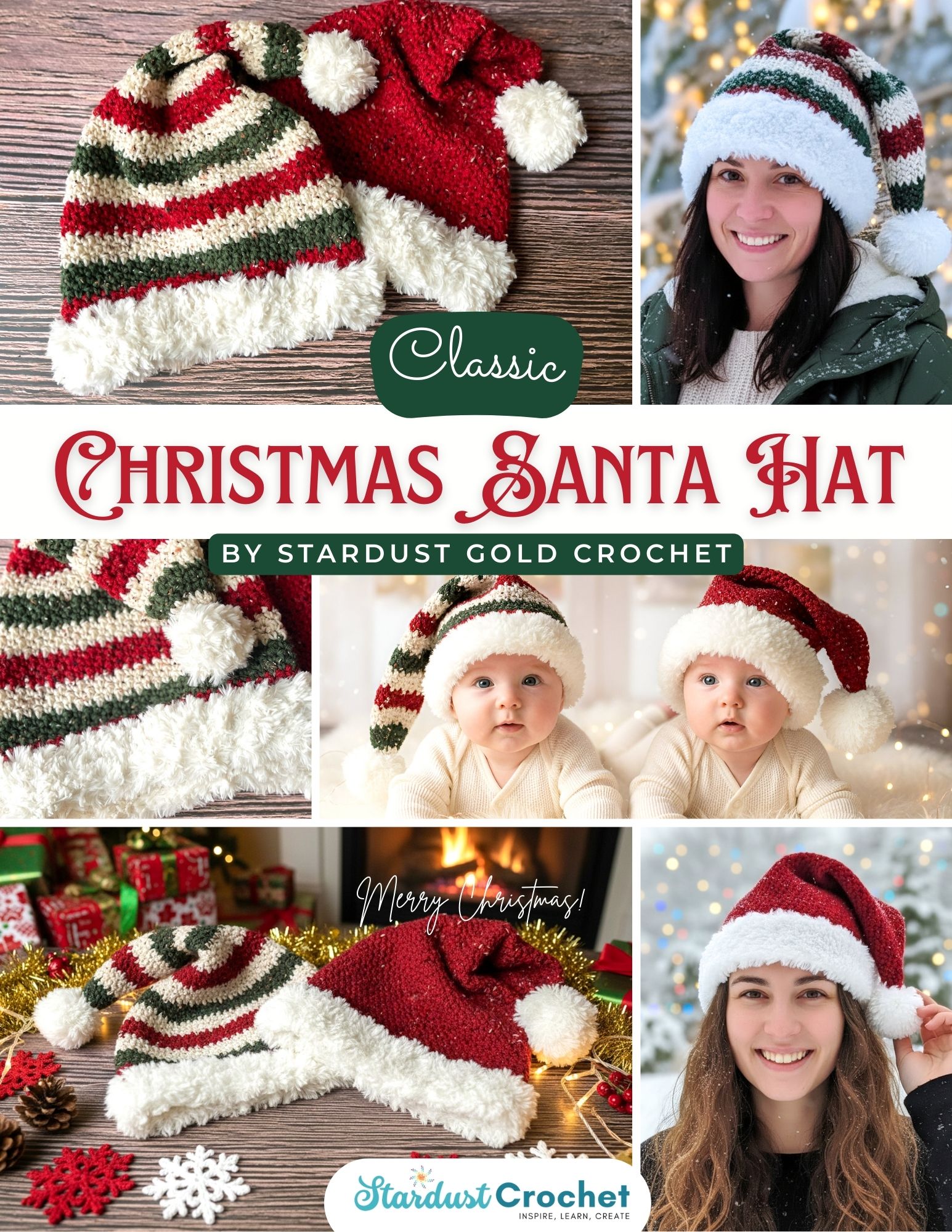 crochet santa hat