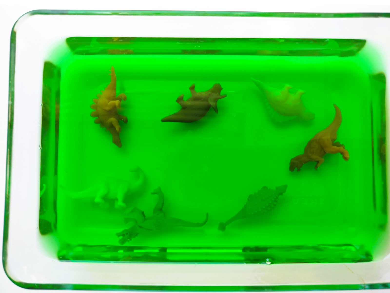 Jello rescue sensory bin