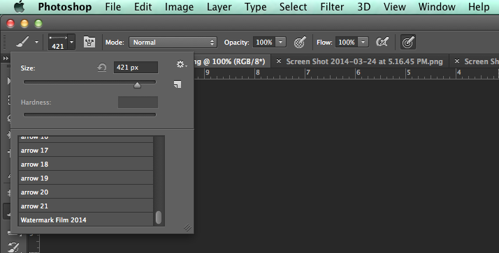 Creating a watermark in photoshop: Step 8