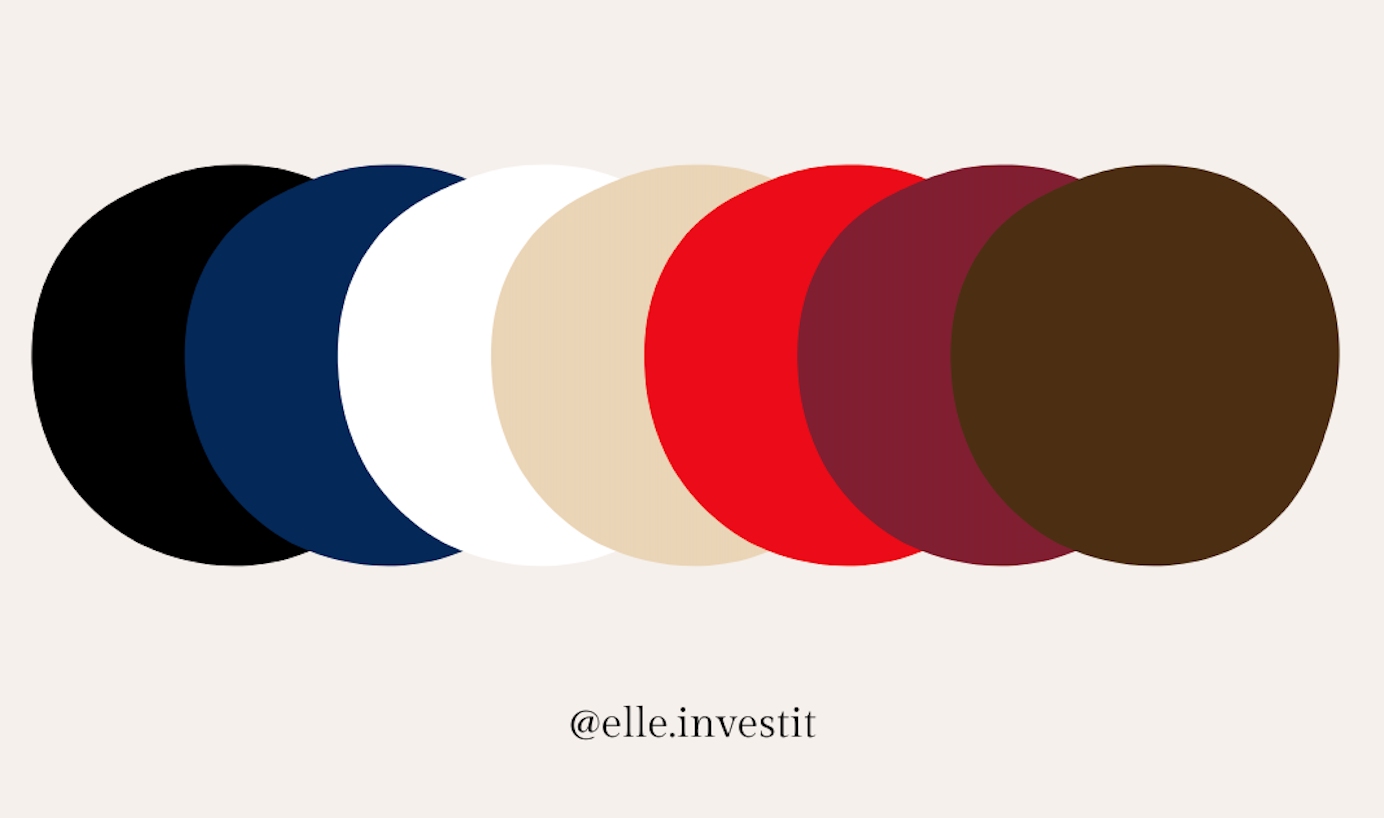 Les couleurs des sacs dans lesquels investir