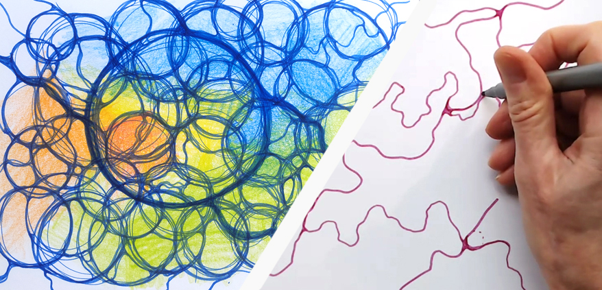 How rounding in Neurographic Art regulates nervous system