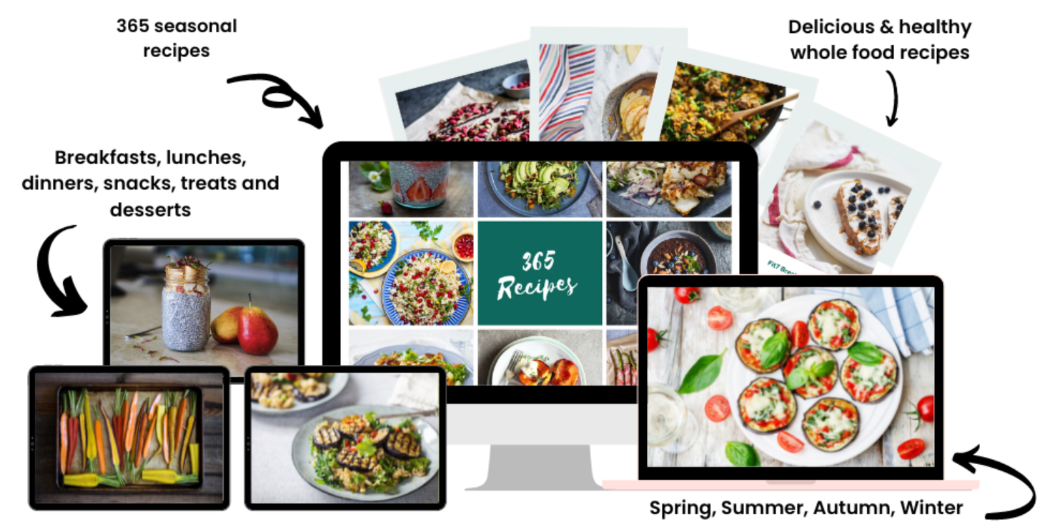 You'll find beautiful, seasonal recipes that support all of this inside Real Food 365