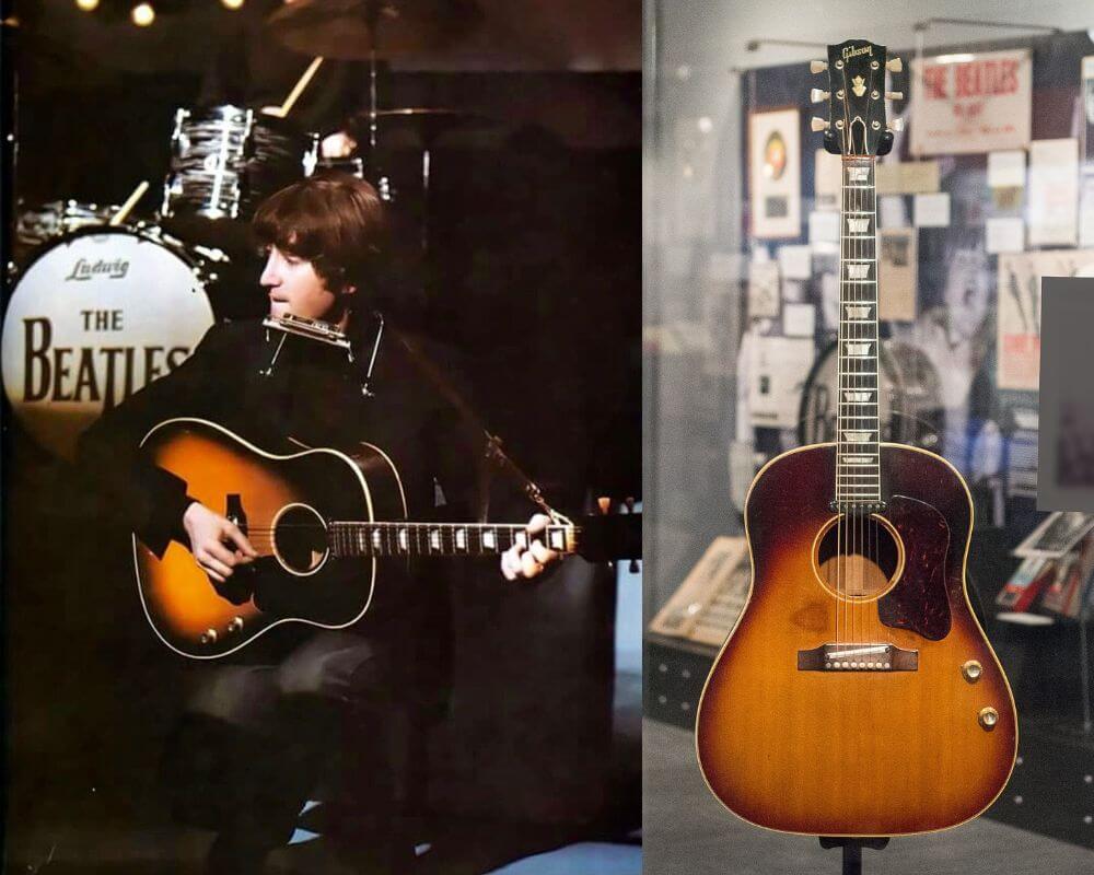 Les guitares préférées des rockstars - La Gibson de John Lennon