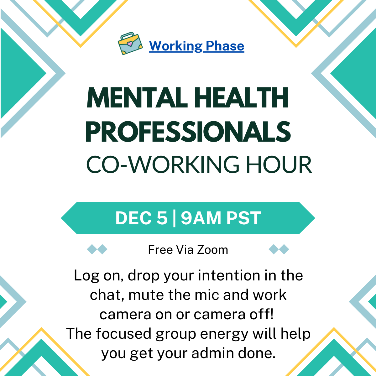 Documentation Co-Working Hour Free 12-5, 9am pacific