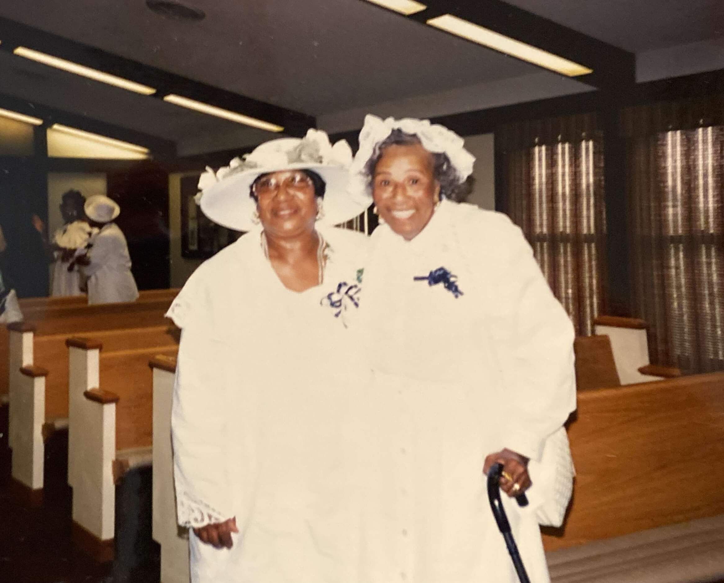 Ruby Harvey with Mother Nelson