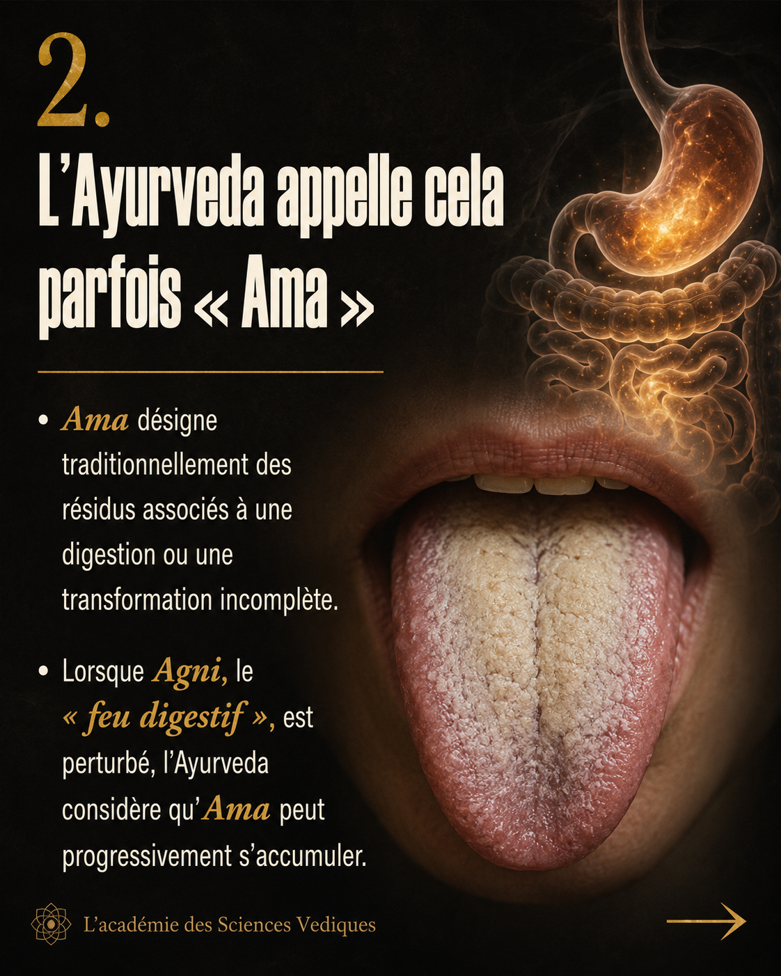la langue en ayurveda
