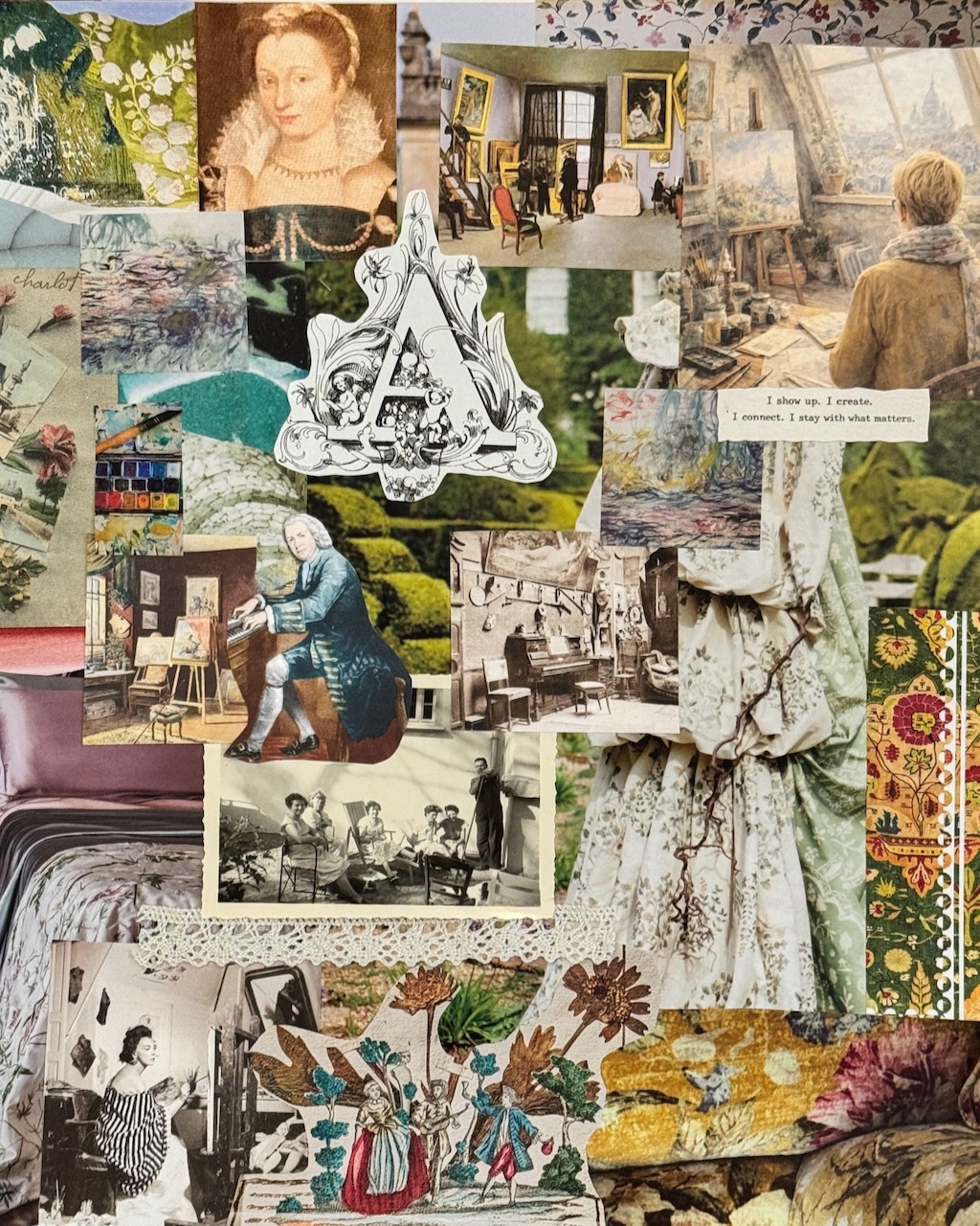 A Portion of My Yearly Moodboard Collage by Betsy Beier