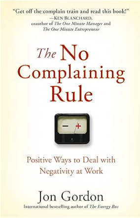 jon gordon book no complaining