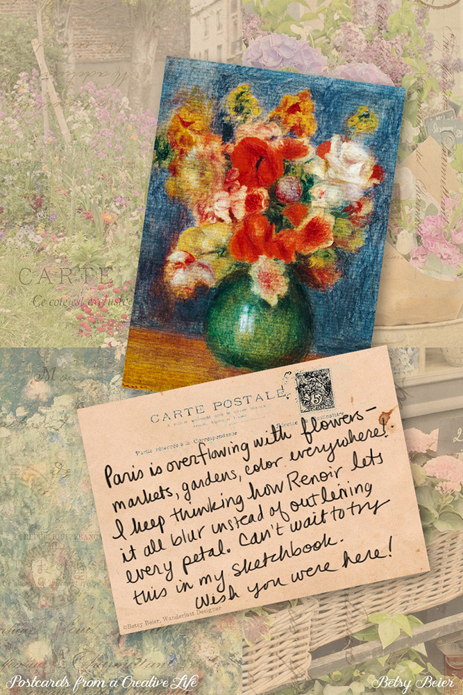 Postcard from a Creative Life: Renoir's Florals