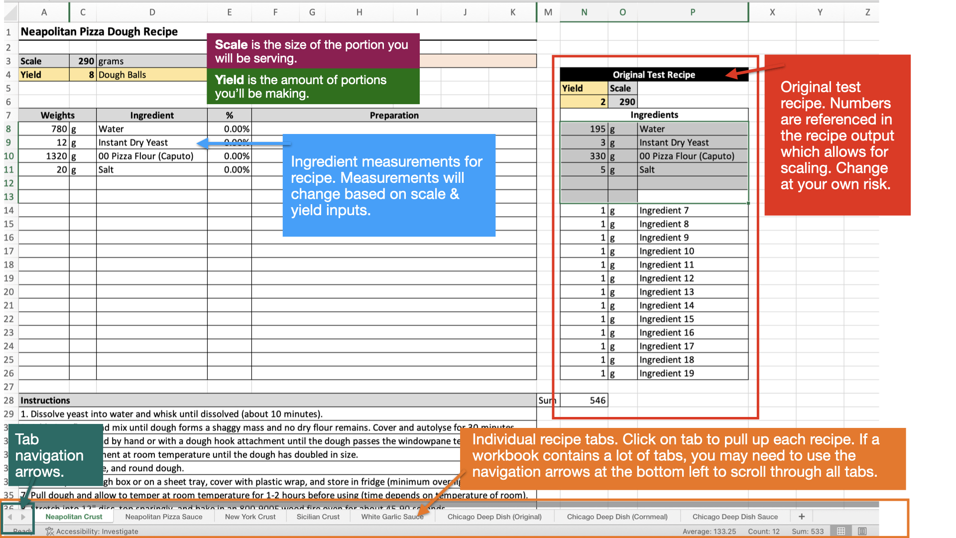 Recipe Calculator Screen Shot 1