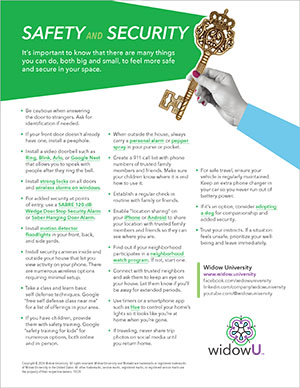 Safety and Security Tip Sheet thumbnail