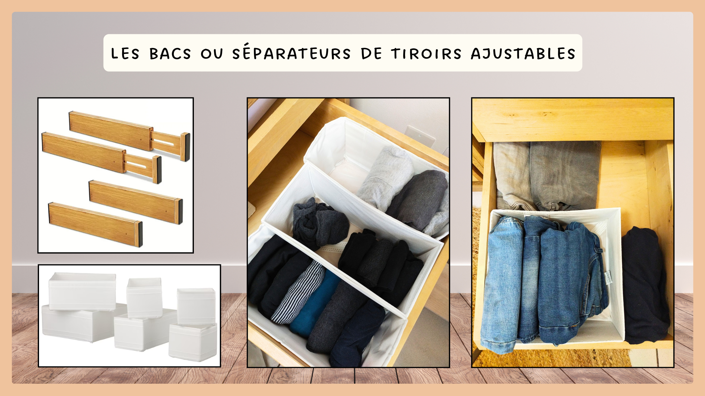 Séparateurs de tiroirs