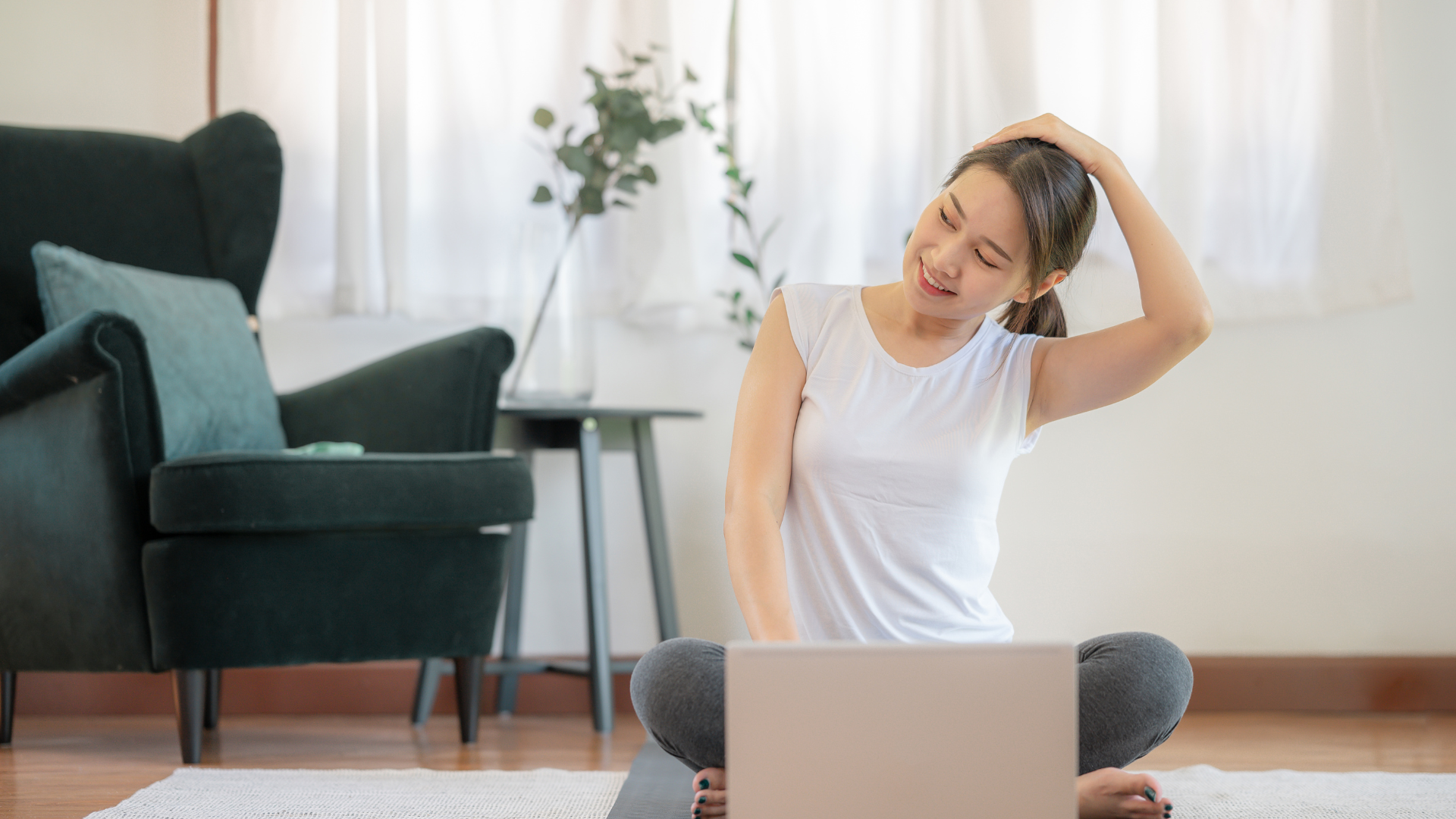 Simple Online Yoga Space at Home