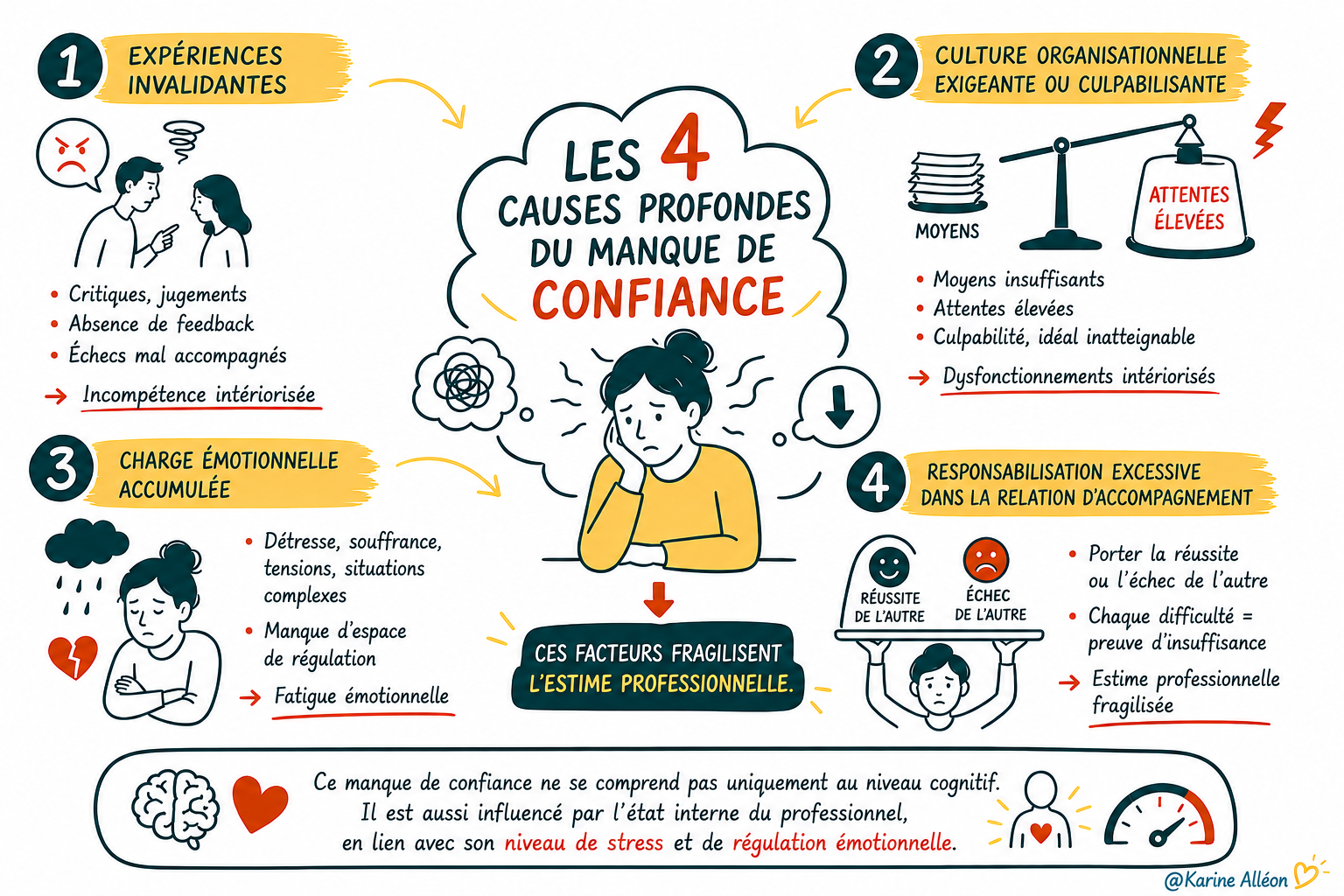 Les causes du manque de confiance en soi