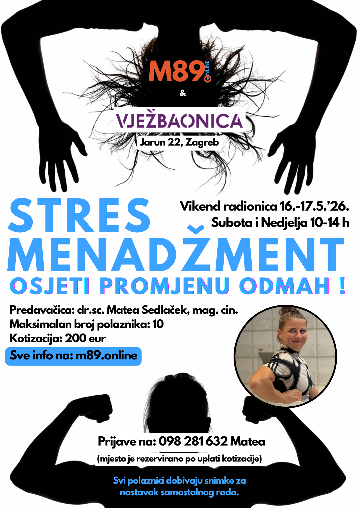 stres menadžment, radionica, cta, m89online, vježbaonica