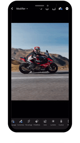 Presets lightroom mobile pour moto
