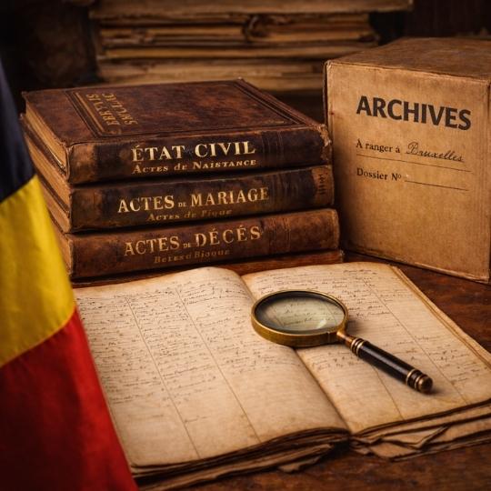 archives d’état civil en belgique avec anciens registres pour retrouver ses ancêtres