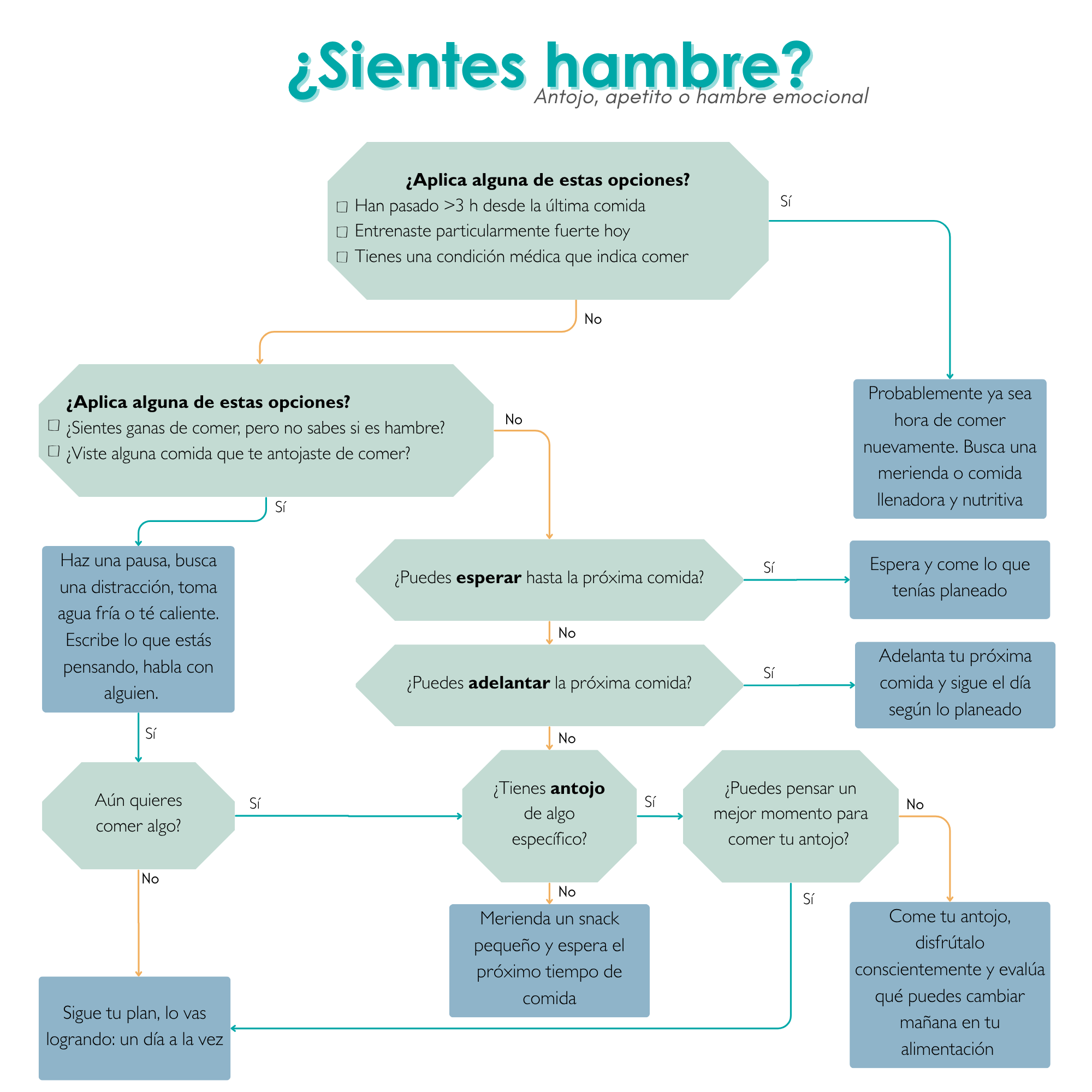 Decidir si tengo que comer cuando tengo hambre emocional o real