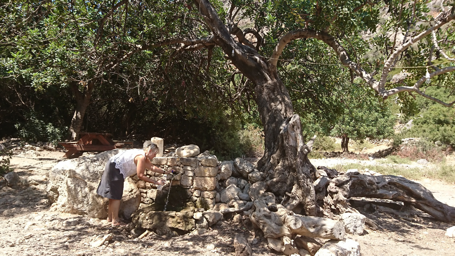 Ancient Lissos Springwater Fountain