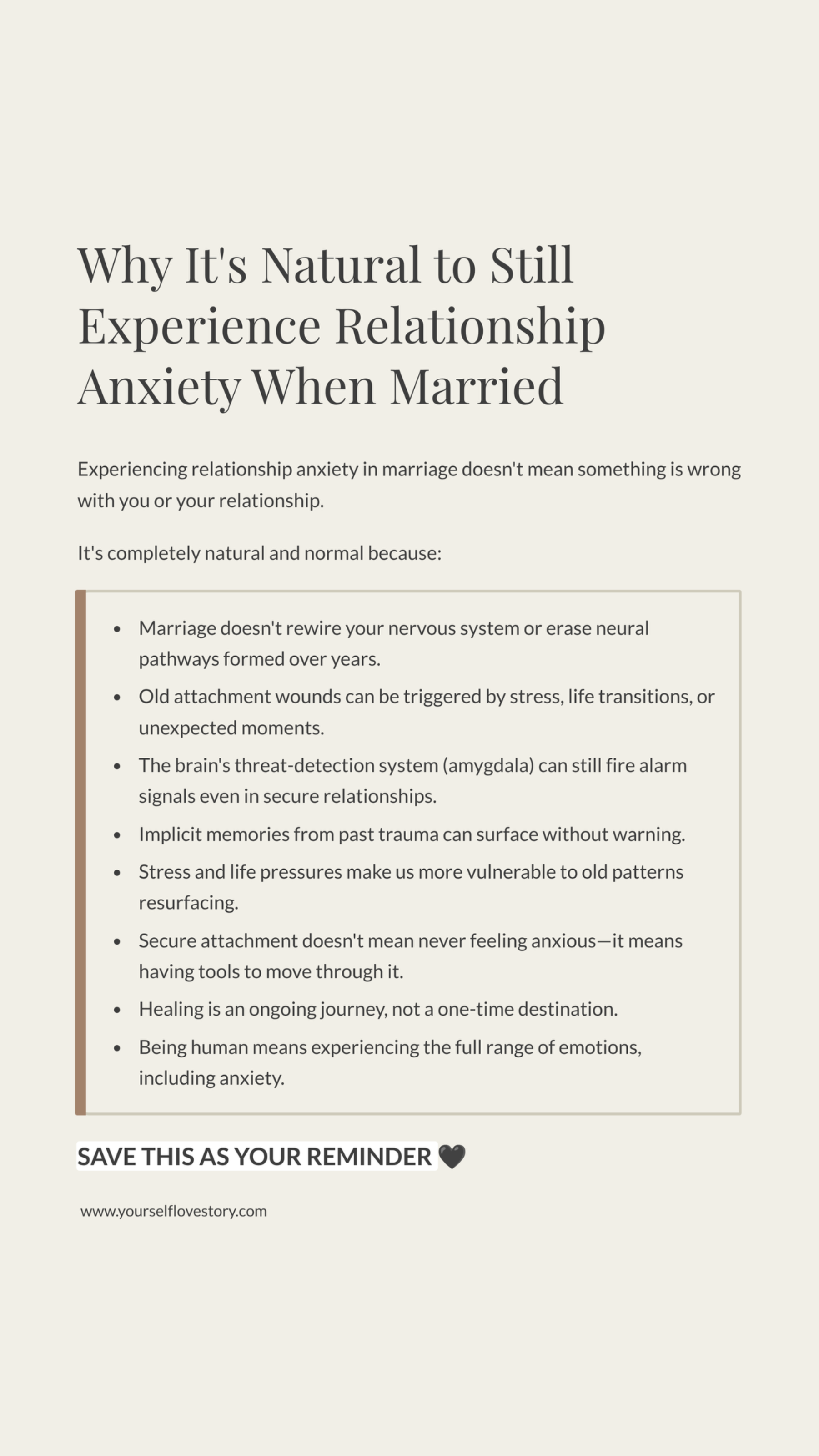 Why You May Still Experience Relationship Anxiety When Married