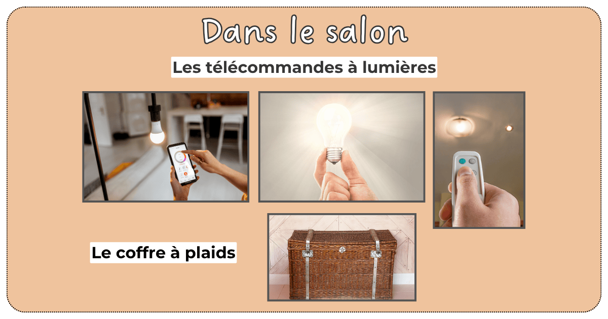 Accessoires pour matin facile dans le salon