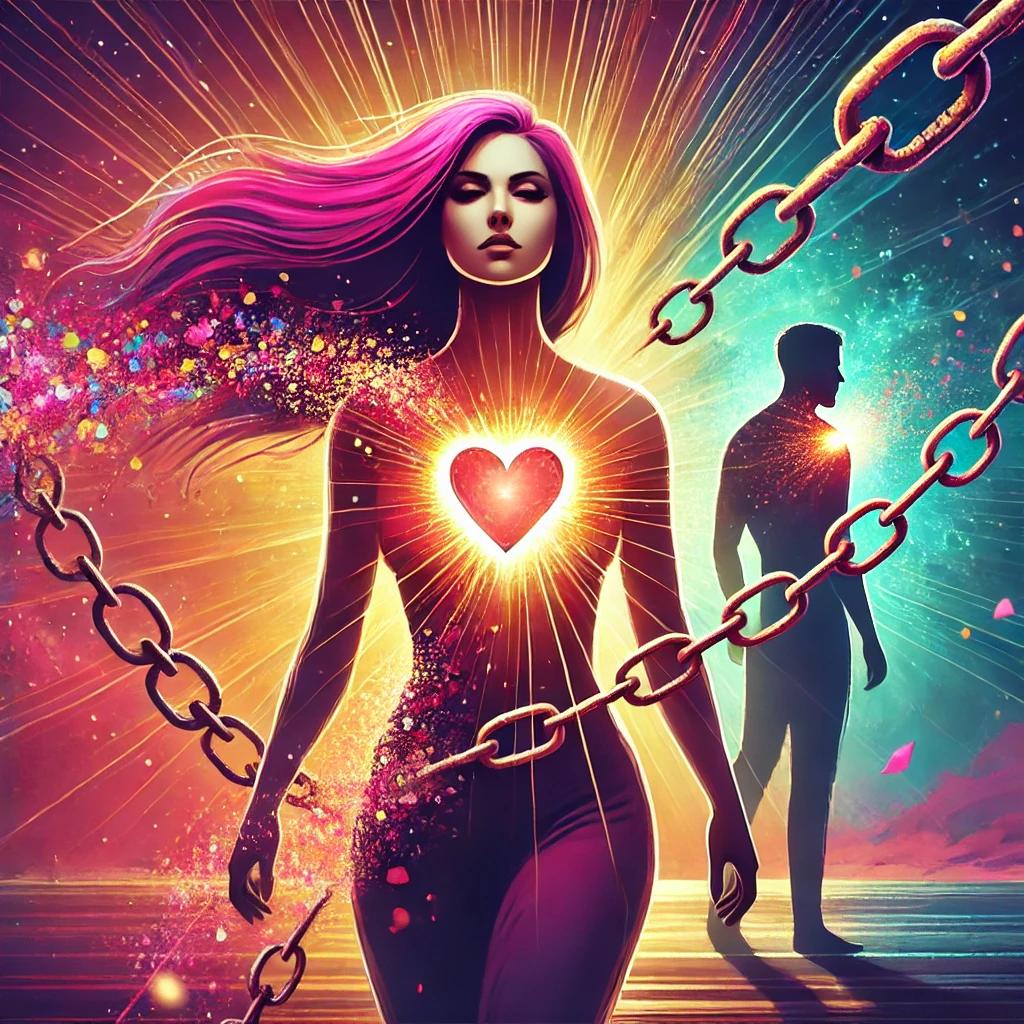 femme se libérant d'une relation toxique d'un homme qui ne lui convient pas