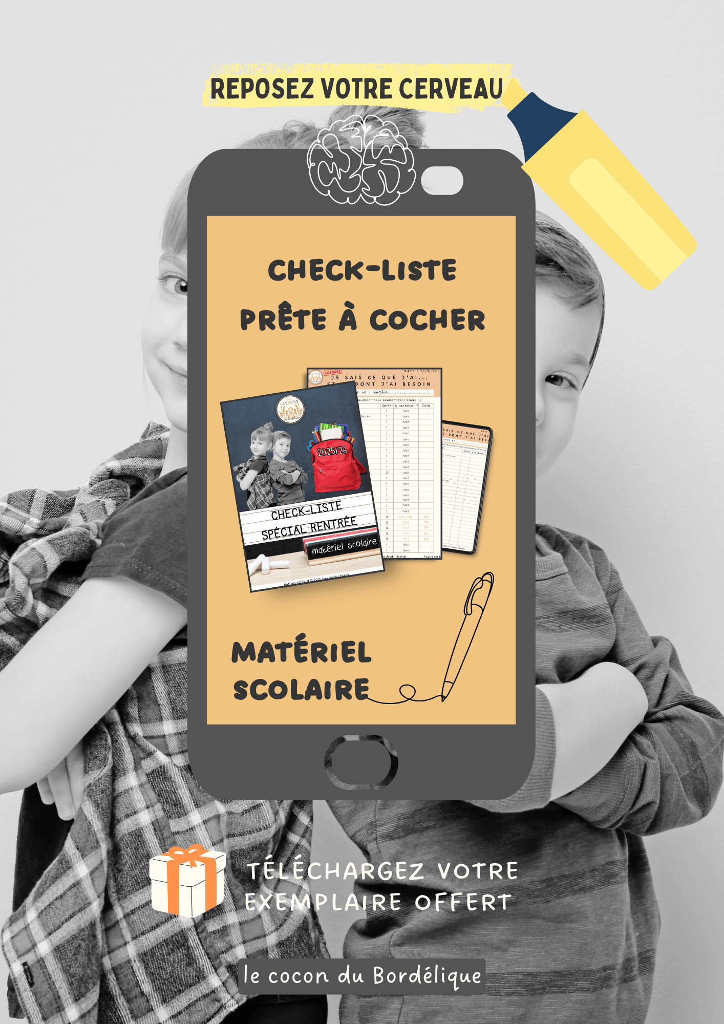 Check-liste spécial rentrée matériel scolaire