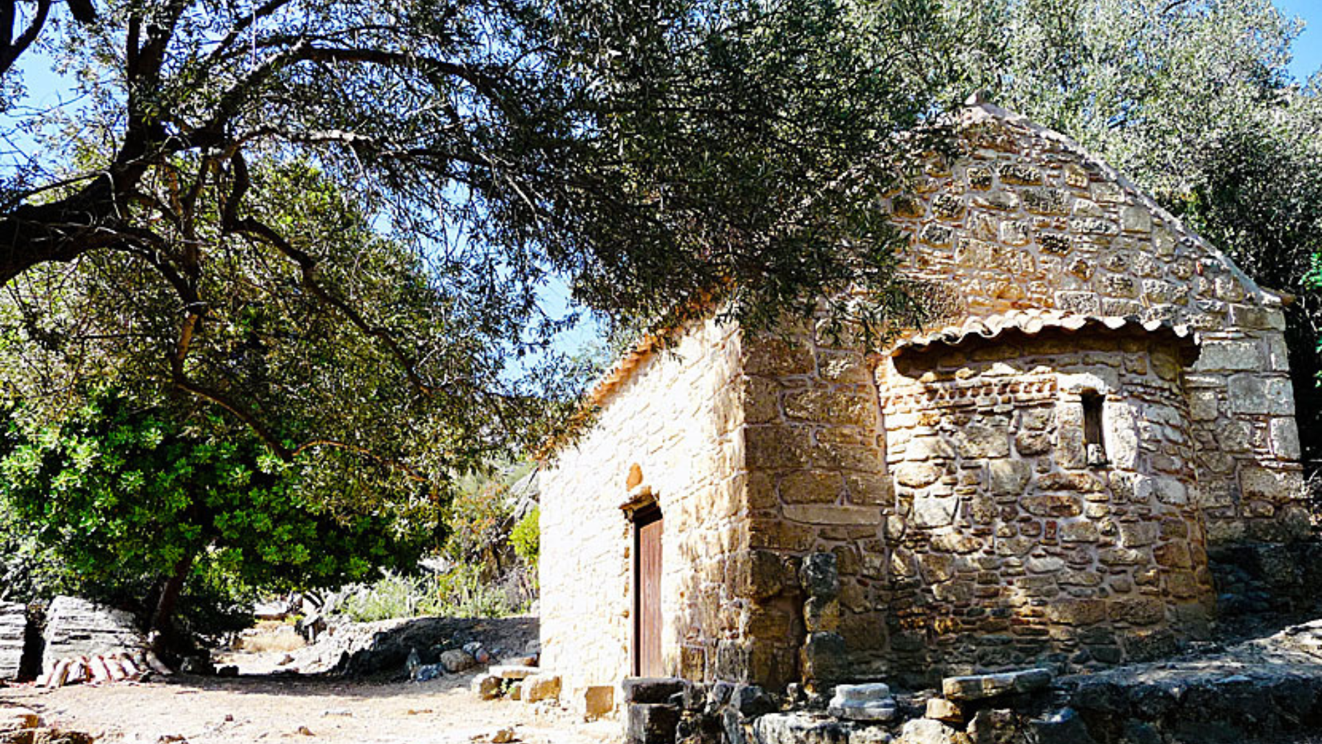 Agios Kirikos Church Ancient Lissos, Crete Greece