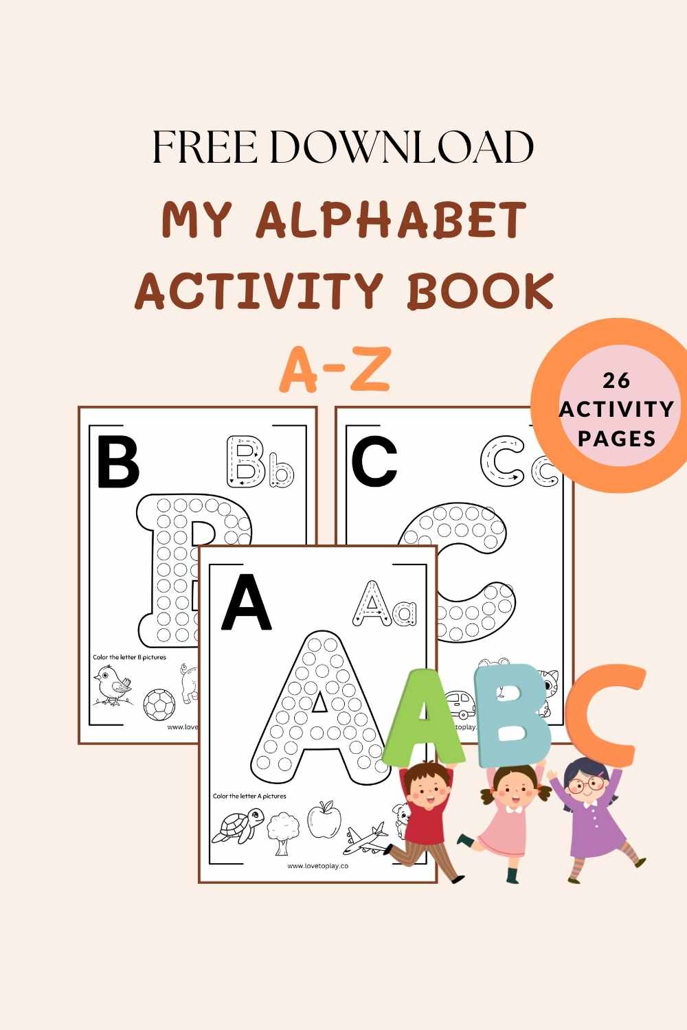 Alphabet Activity Book for kids