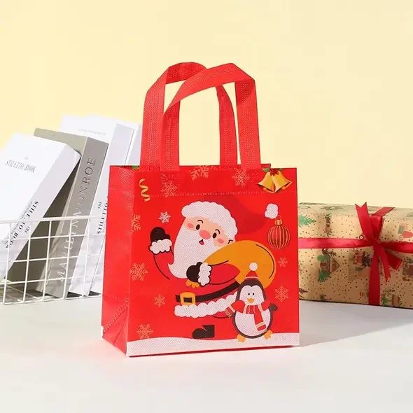 Custom Christmas Gift Bags Die Cut