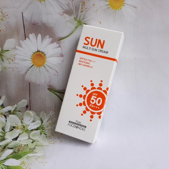 Custom Printed Sun Protection Cream Boxes