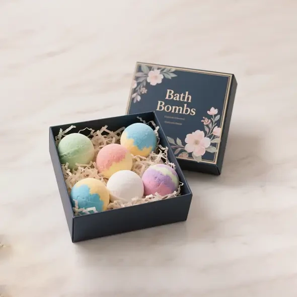 Custom Printed Eco Friendly Bath Bomb Box