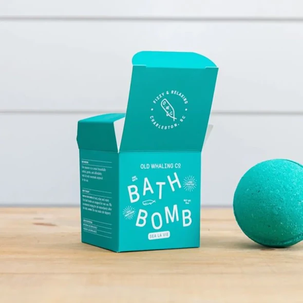 kraft printed Single Bath Bomb Boxes