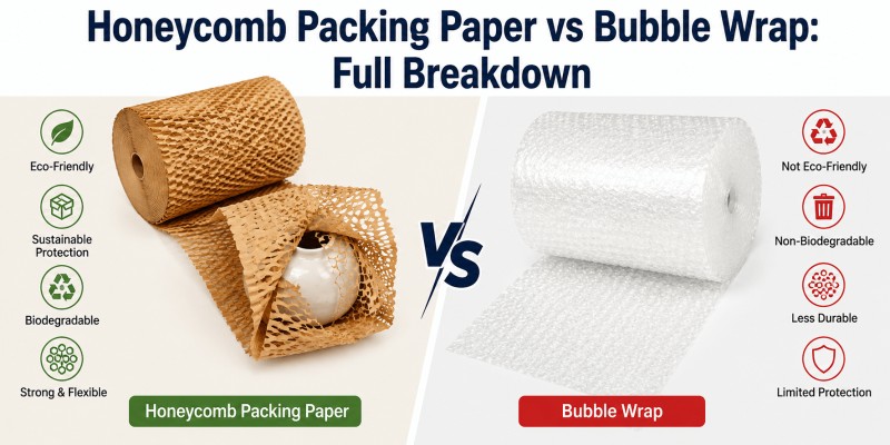 Honeycomb Packing Paper vs Bubble Wrap: Full Breakdown