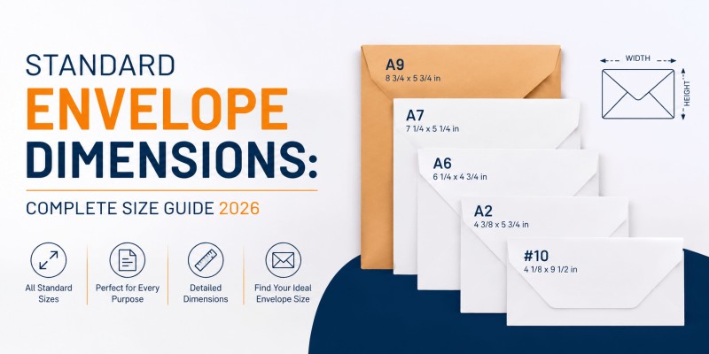Standard Envelope Dimensions: Complete Size Guide 2026