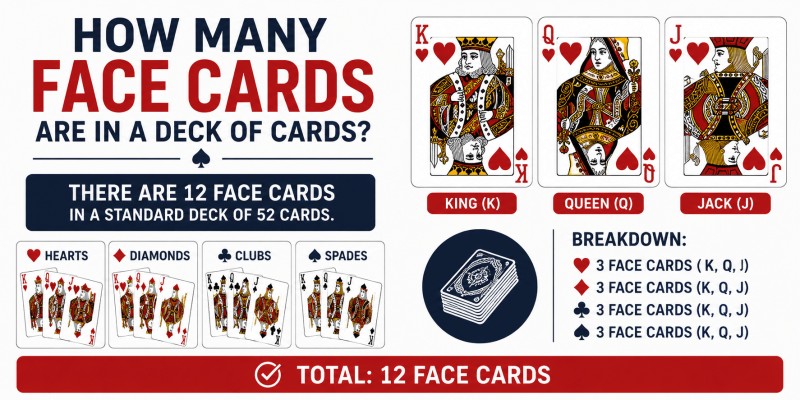 How Many Face Cards Are in a Deck of Cards?