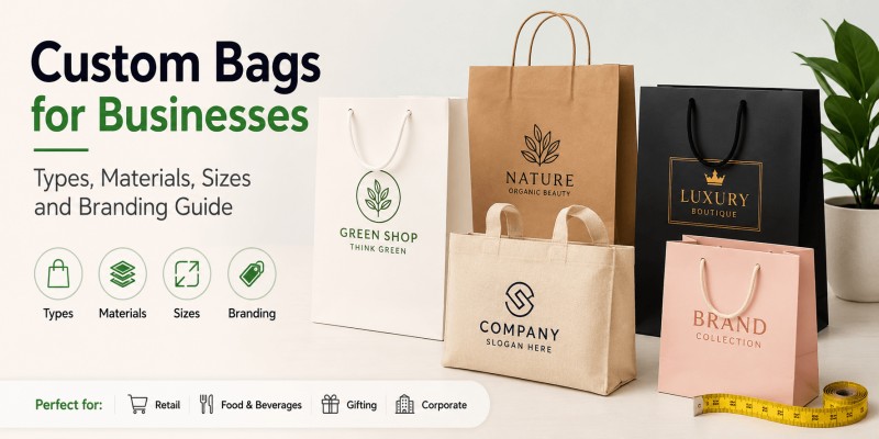 Custom Bags for Businesses Types Materials Sizes