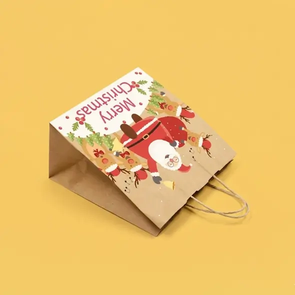 Custom Christmas paper gift bags