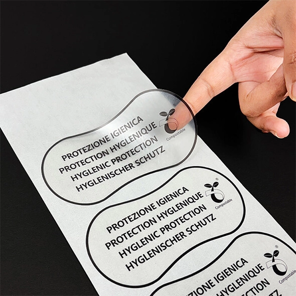 transparent stickers with logo