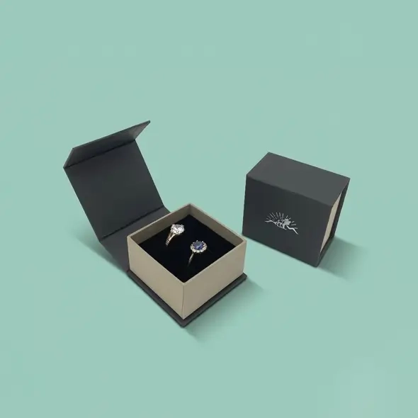 Custom rigid Ring boxes