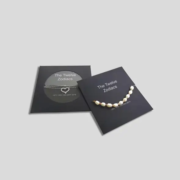 Custom necklace card