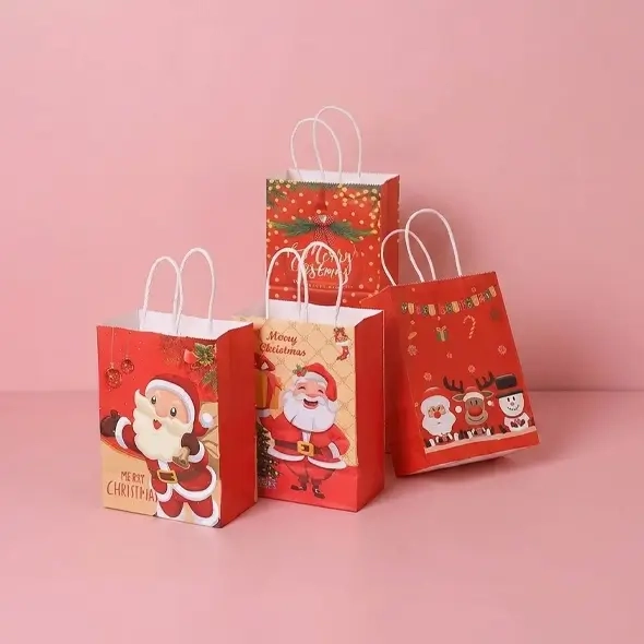 Christmas paper gift bags wholesale