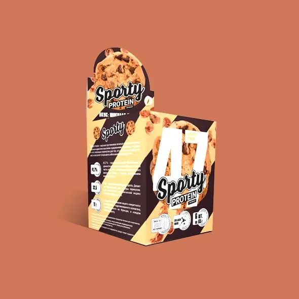 Protein Biscuits Display Packaging