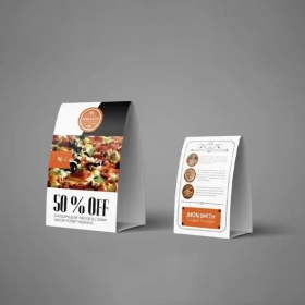Custom Printed Table Tents Custom Printed Table Tent