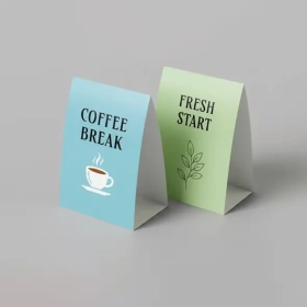 Custom Printed Table Tents Personalized Table tents