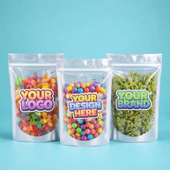 Custom Clear Mylar Bags Wholesale