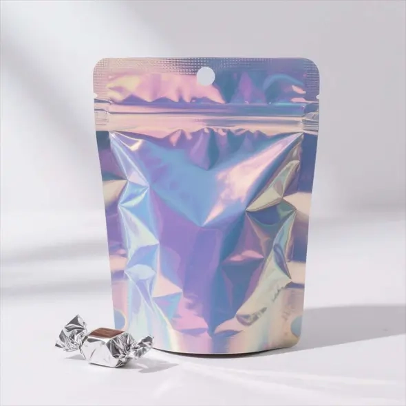 Clear Holographic Mylar Bags